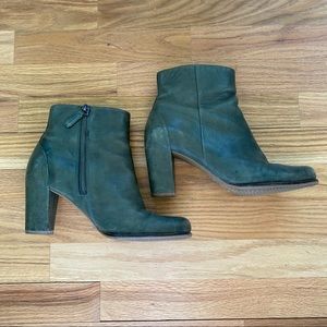 Ecco Olive Leather Boots